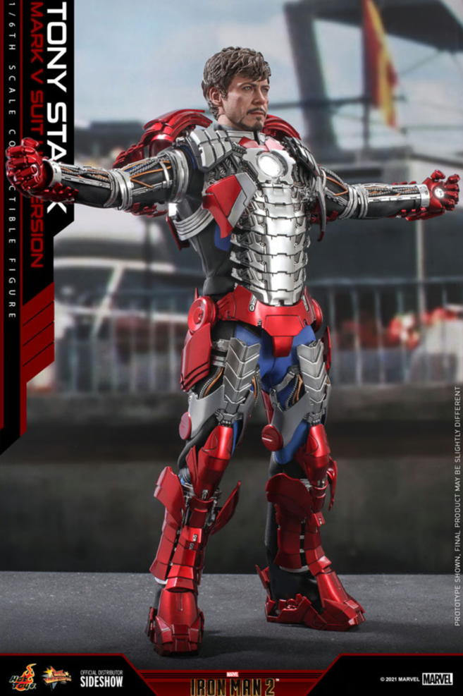 Tony Stark (Mark V Suit Up Version) Sixth Scale Figure