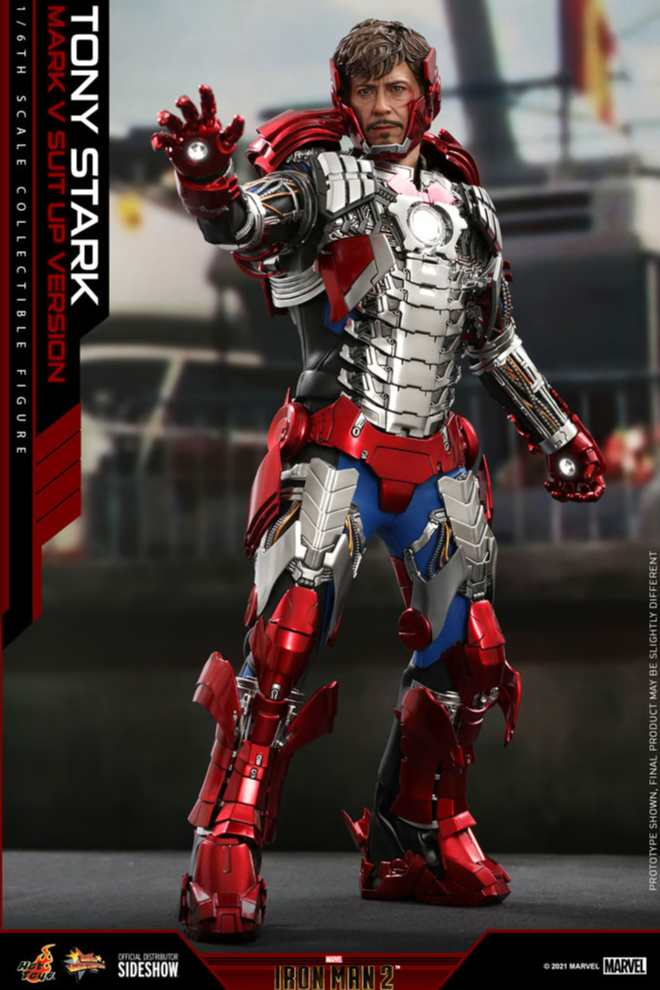 Tony Stark (Mark V Suit Up Version) Sixth Scale Figure