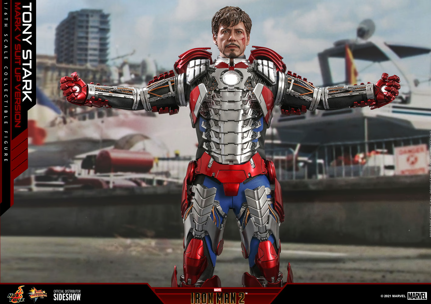 Tony Stark (Mark V Suit Up Version) Sixth Scale Figure