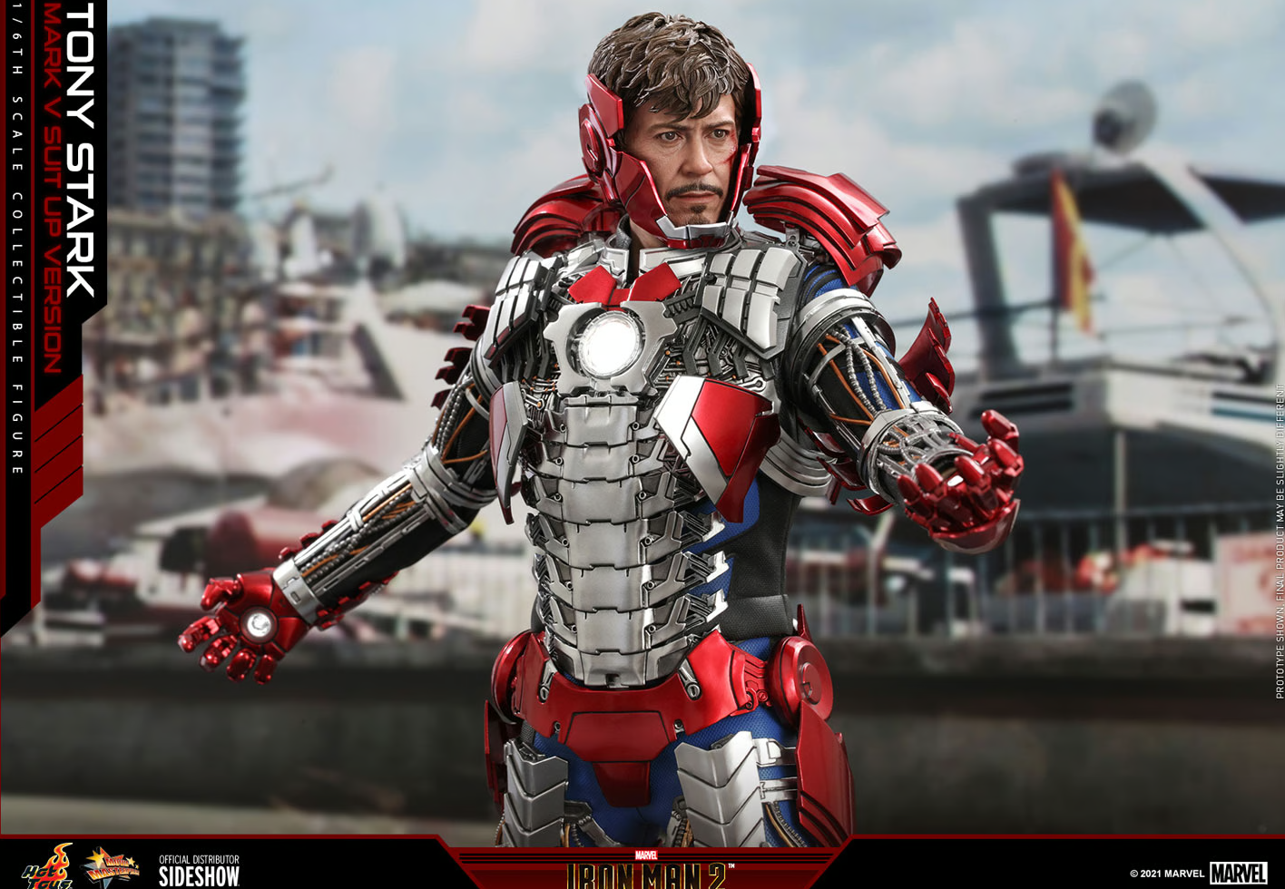 Tony Stark (Mark V Suit Up Version) Sixth Scale Figure