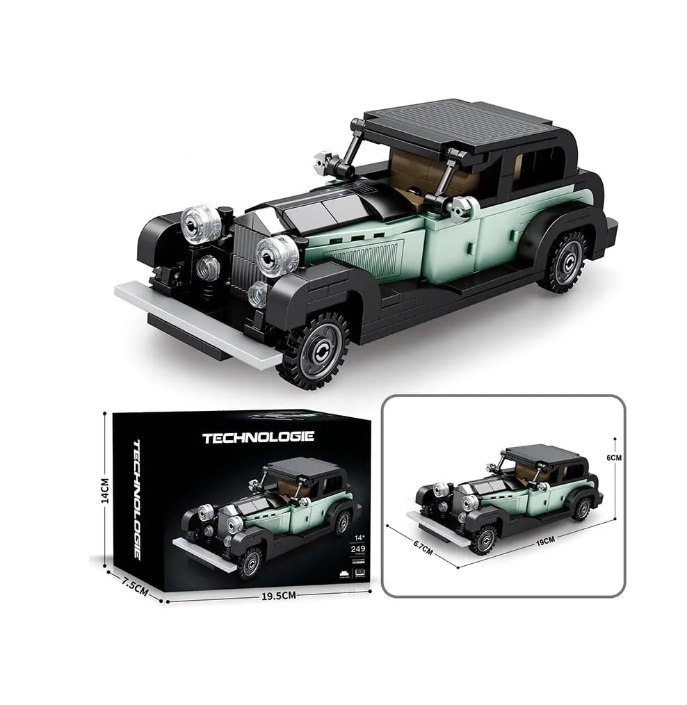 Sports Car Model Building Blocks Set for Bentley 8 Litre, 249 PCS Racing Car Model Building Blocks kit, MOC Super car Building Brick, Construction Vehicle Toys
