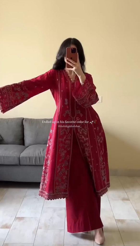 Womens Beautiful Kurti With Plazzo and Dupatta Set