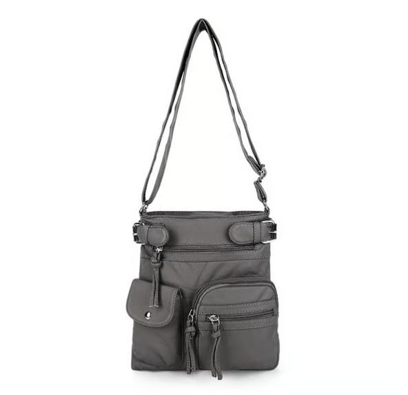 Multi-Pocket Crossbody Bag Soft Shoulder Purse Bag