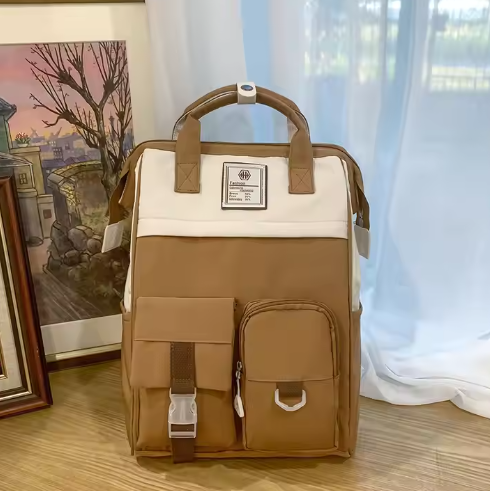Large Capacity Casual Backpack with Waterproof Feature