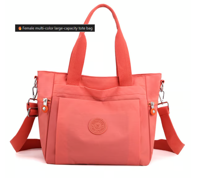 Female multi-color large-capacity tote bag