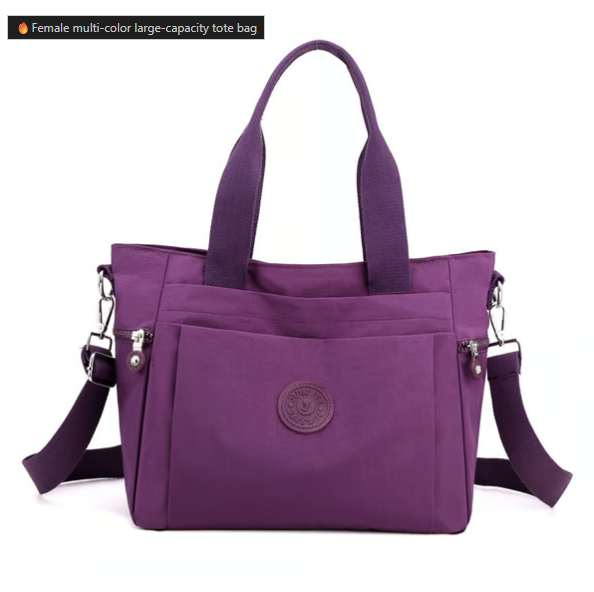 Female multi-color large-capacity tote bag