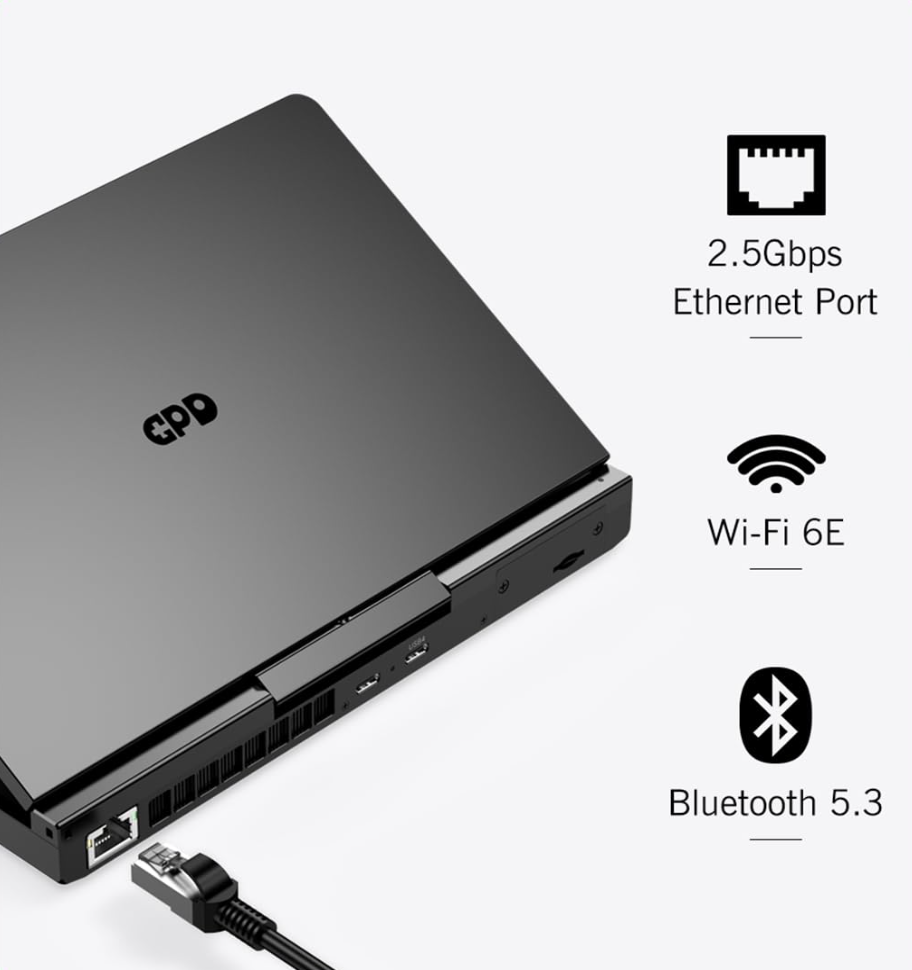 GPD Mini Notebook Pocket 4 with 8.8" Touchscreen, Aluminum Frame, UMPC, Windows 11 Home OS, AMD Ryzen AI 9 HX 370, 32GB/2TB (Amber Black)