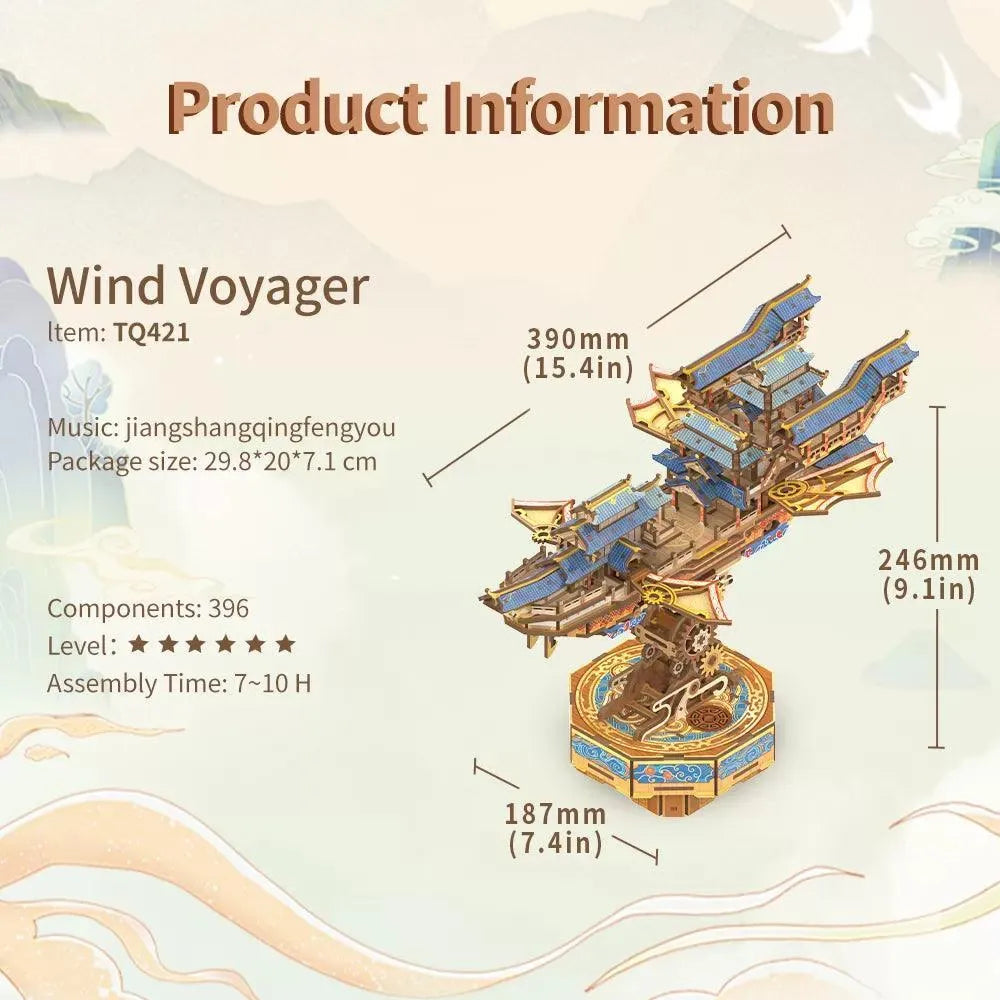 3D Puzzle Transmission Model Kit (Wind Voyager)