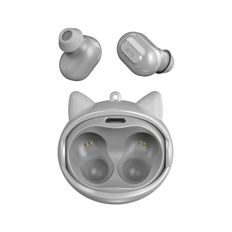 TWS JETE FS1 Series Gray Cat Earbuds