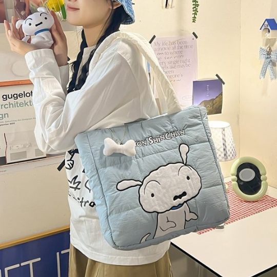 Shinchan Plush Tote Bags