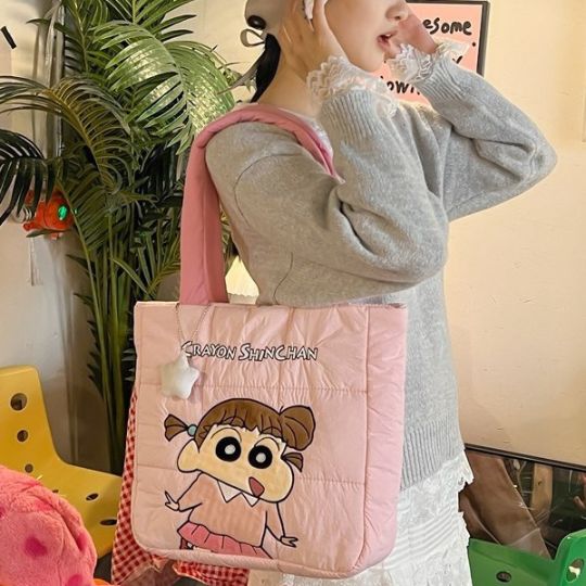 Shinchan Plush Tote Bags
