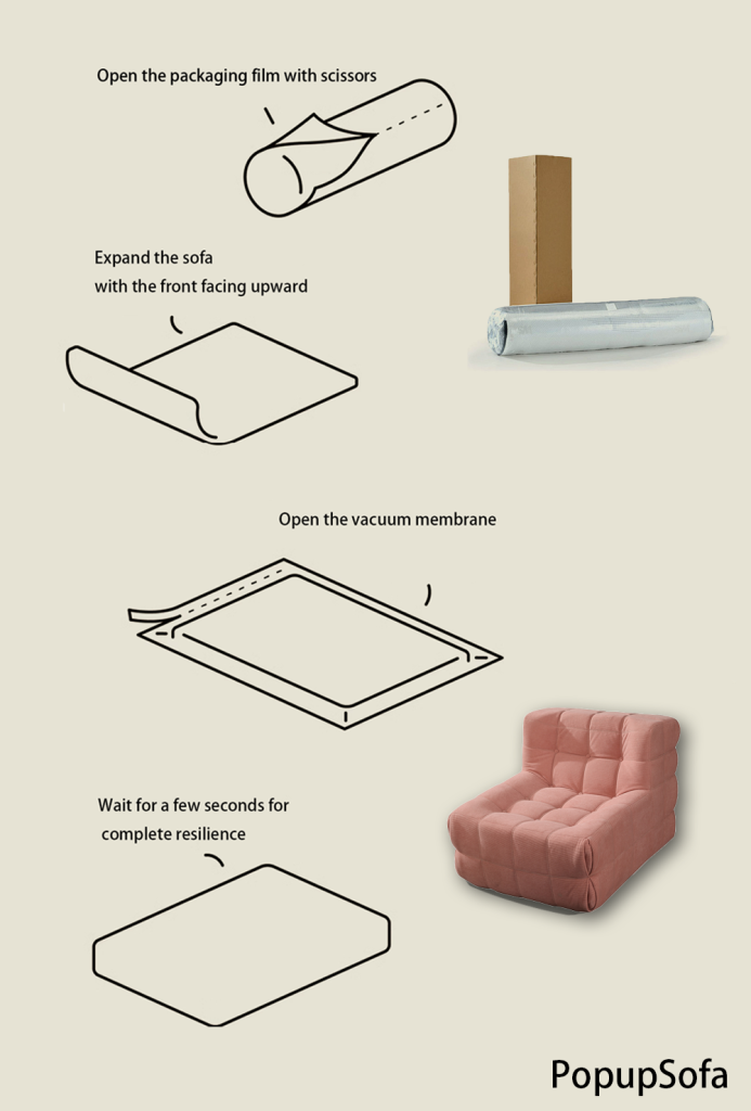 Waffle Compression Sofa
