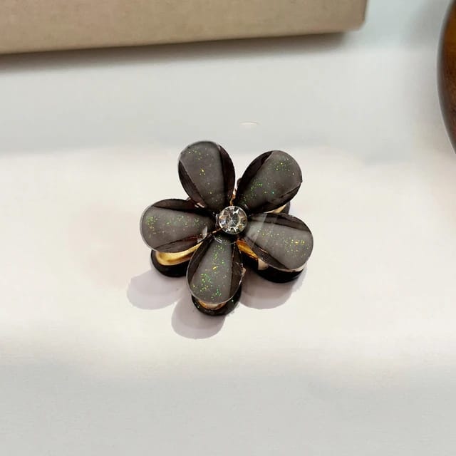 Set of 3 Mini Flower Hair Clips