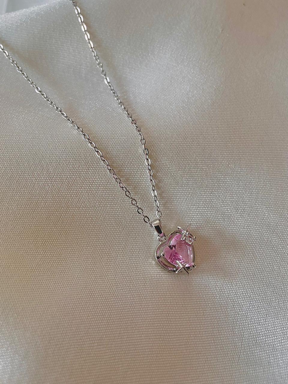 Heart of Pink Necklace