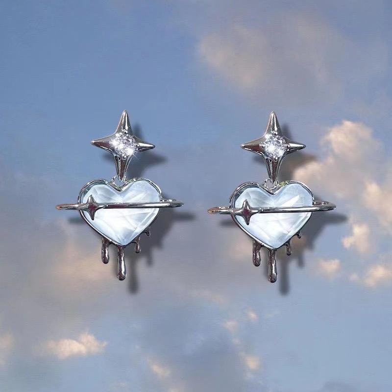 Dripping Heart Earrings