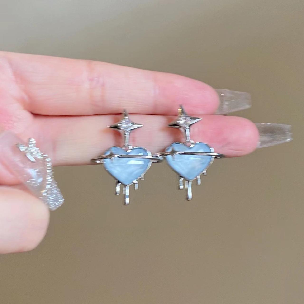 Dripping Heart Earrings
