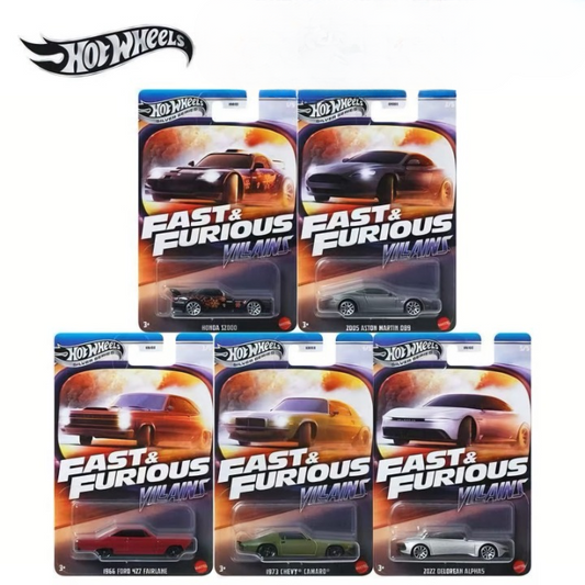 Hot Wheels 2025 Fast & Furious Villains ( Set Of 5 )