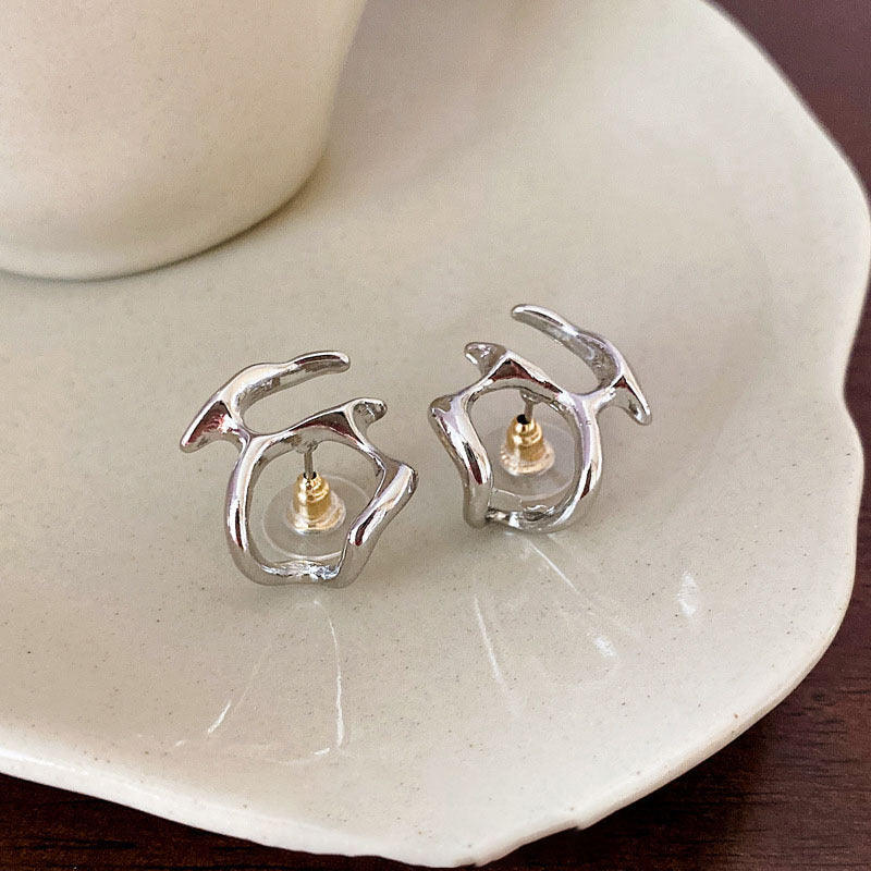 All Abstract Silver Earrings