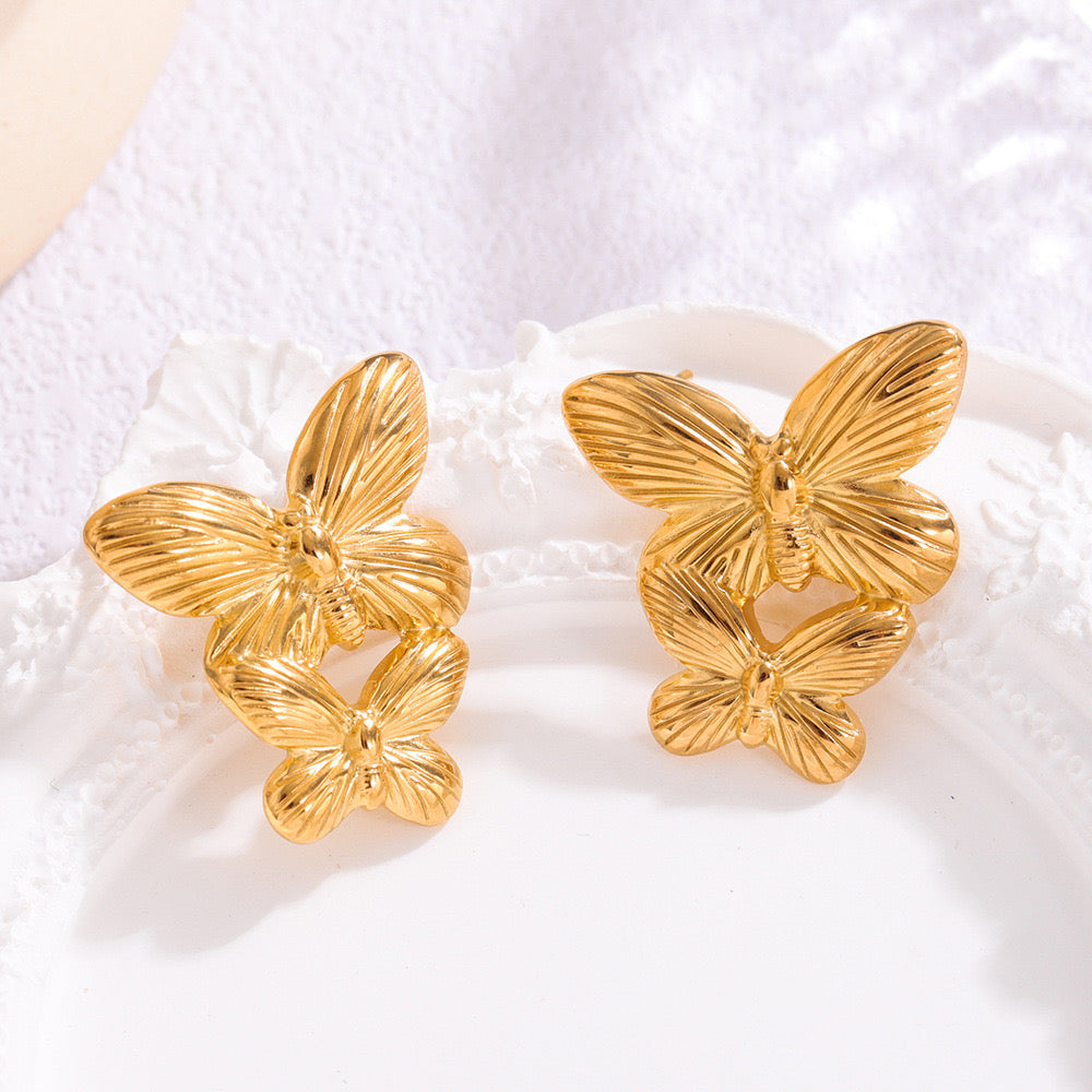 Double the Flutter Earrings