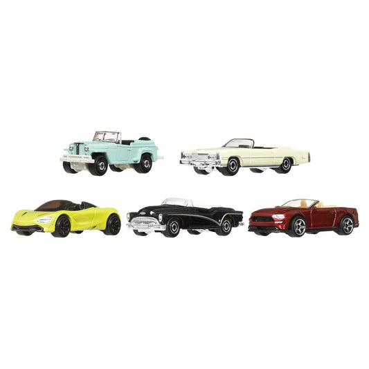 Card Damaged Matchbox Imported MBX Convertible Cruisers Official Set of 5 Vehicles Exclusive Collection