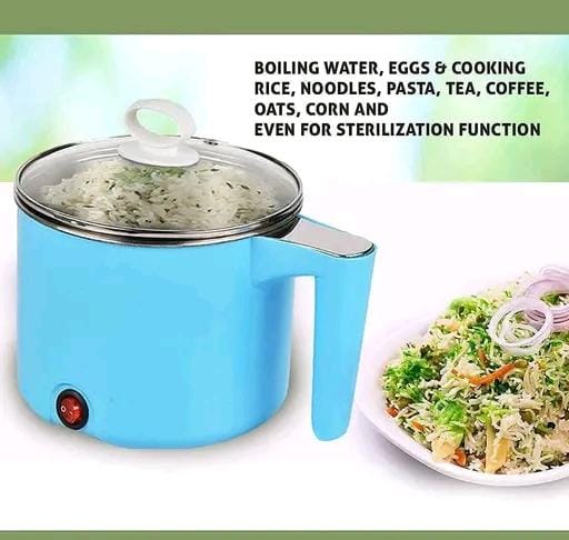 1500 Electric Multi Cooker with steamer | Rice Cooker | 5 egg tray | 1.2 litre 600 Watt | 3 Boiling Modes | Stainless Steel body | Egg boiler | Tea, Soup, Noodles maker