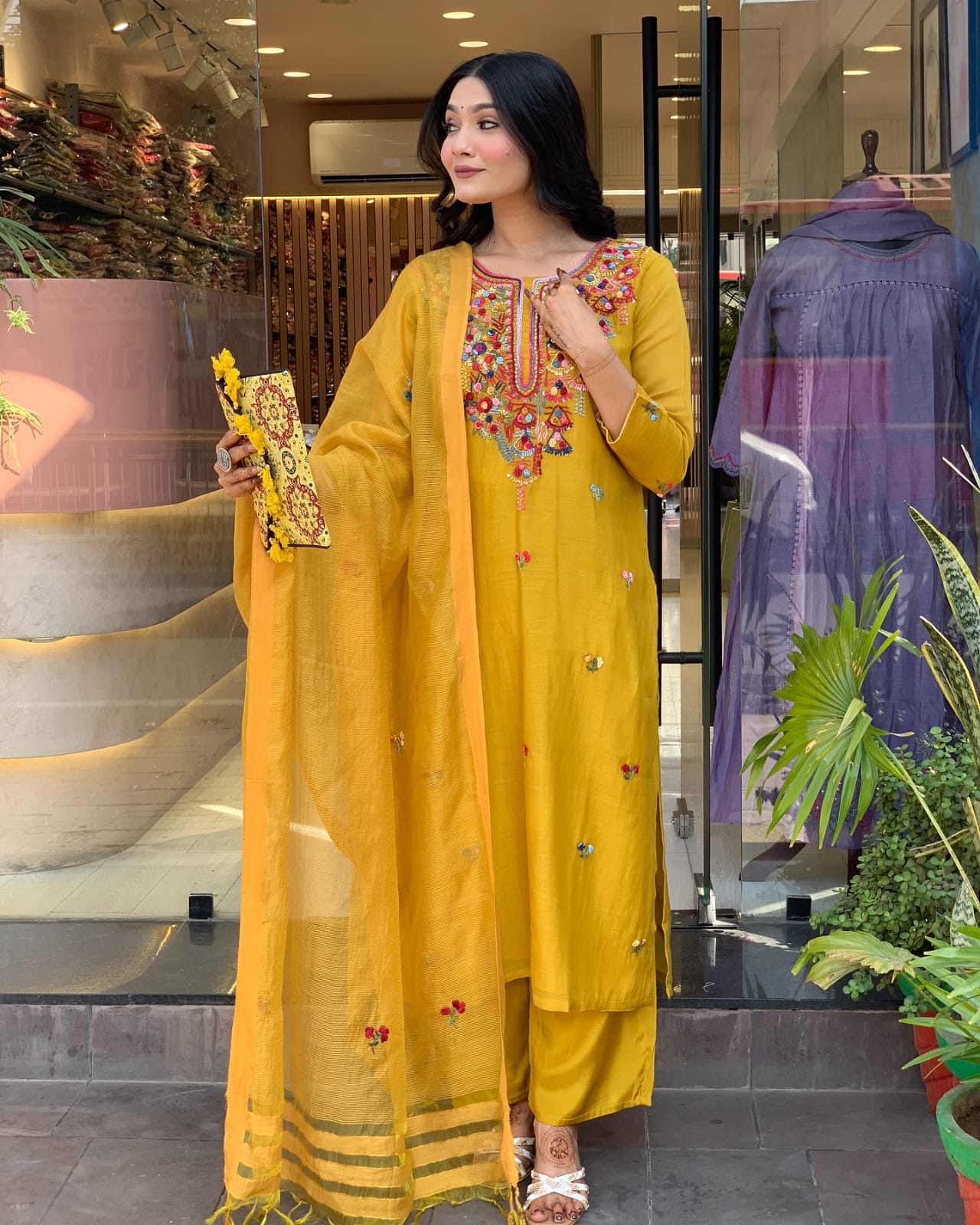 Yellow Simple Elegant Suit