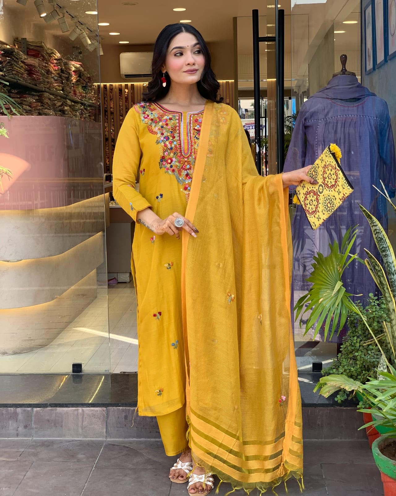 Yellow Simple Elegant Suit