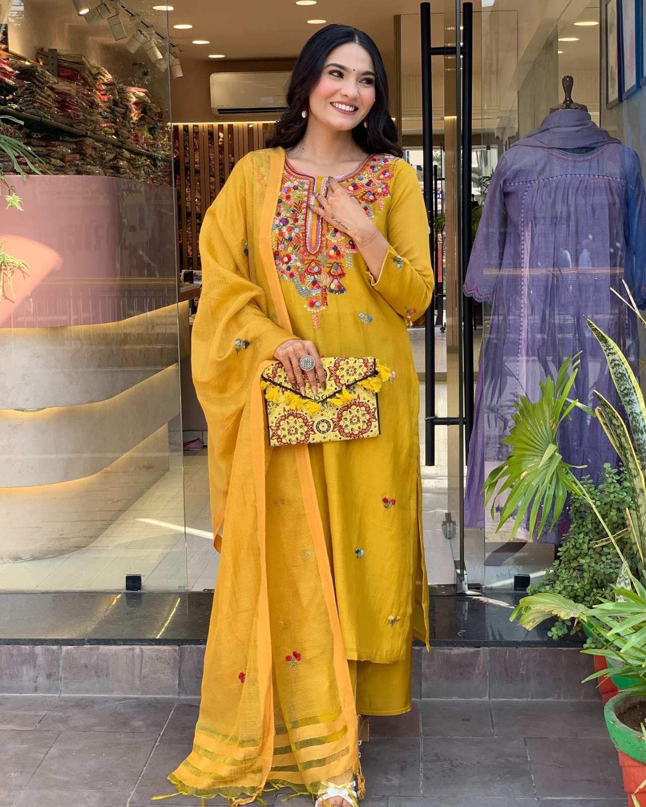 Yellow Simple Elegant Suit