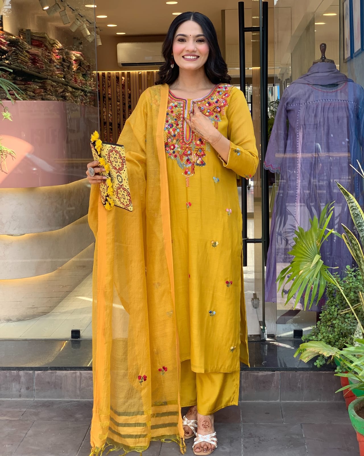 Yellow Simple Elegant Suit
