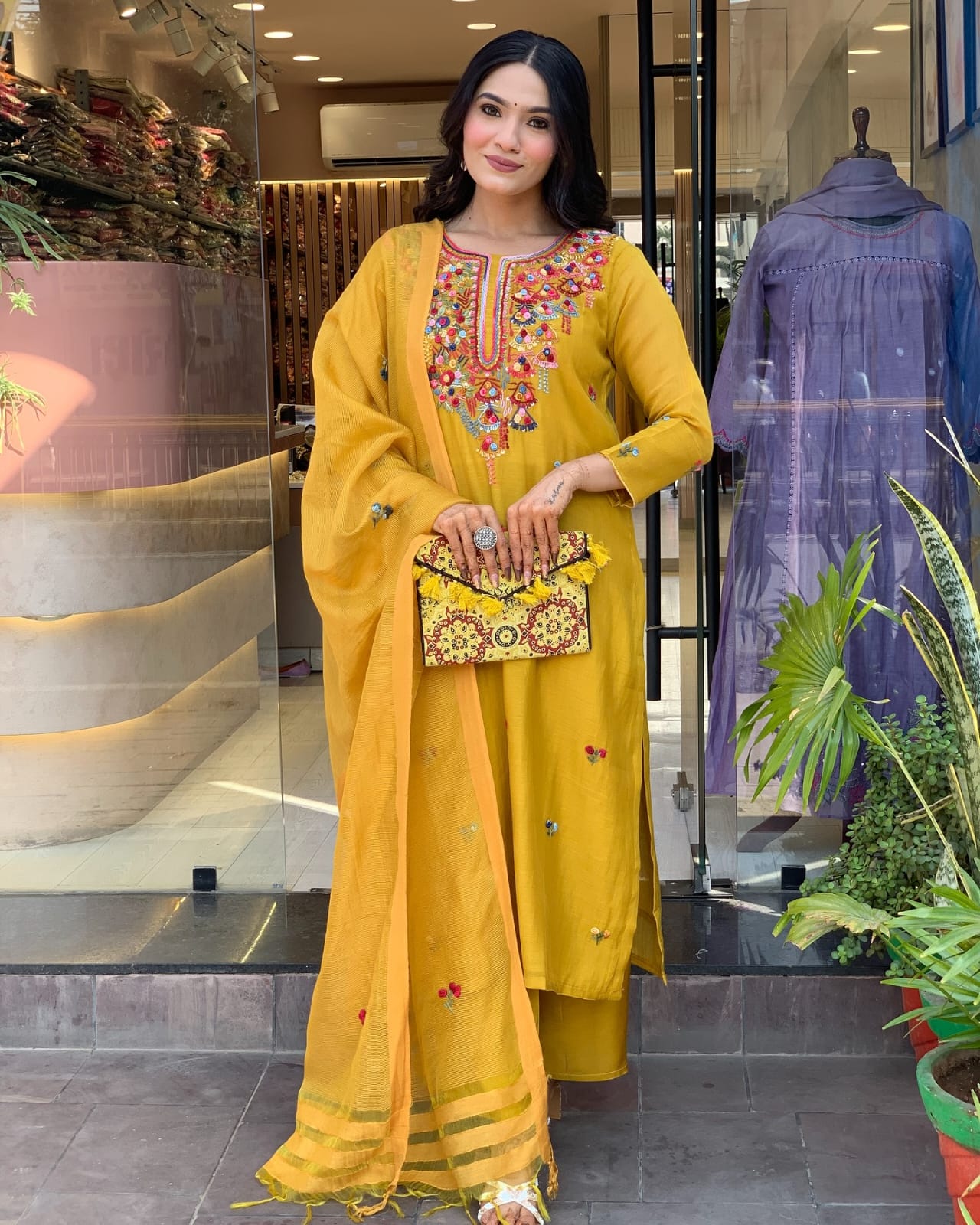 Yellow Simple Elegant Suit