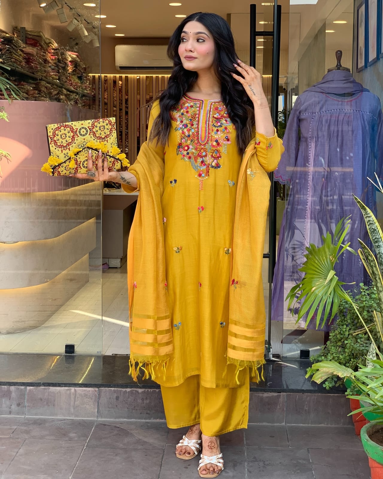 Yellow Simple Elegant Suit