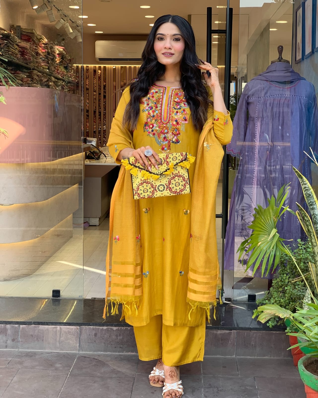 Yellow Simple Elegant Suit