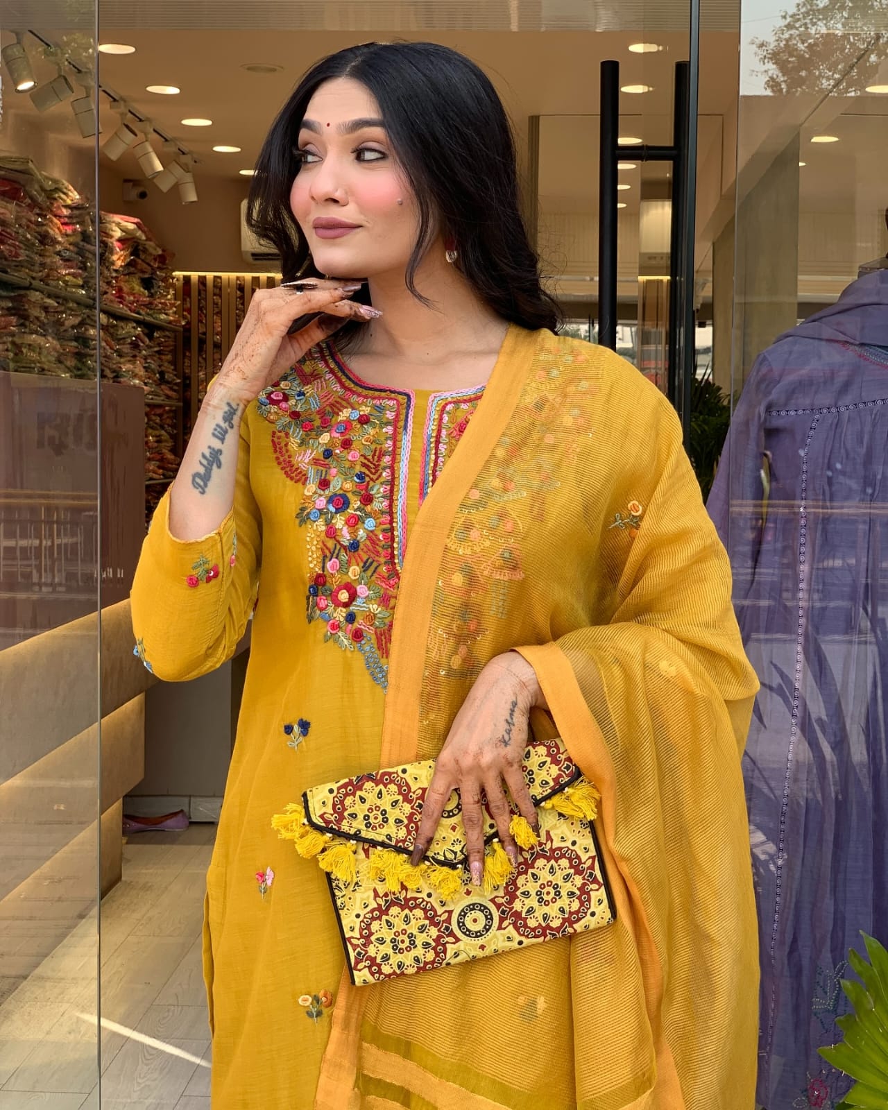 Yellow Simple Elegant Suit