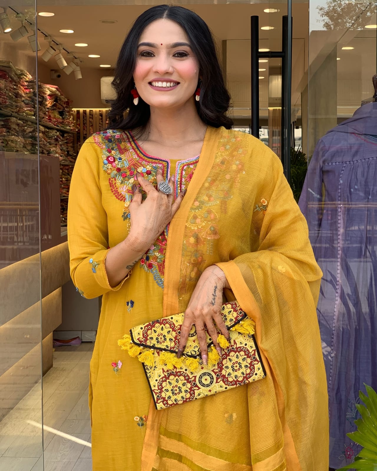 Yellow Simple Elegant Suit