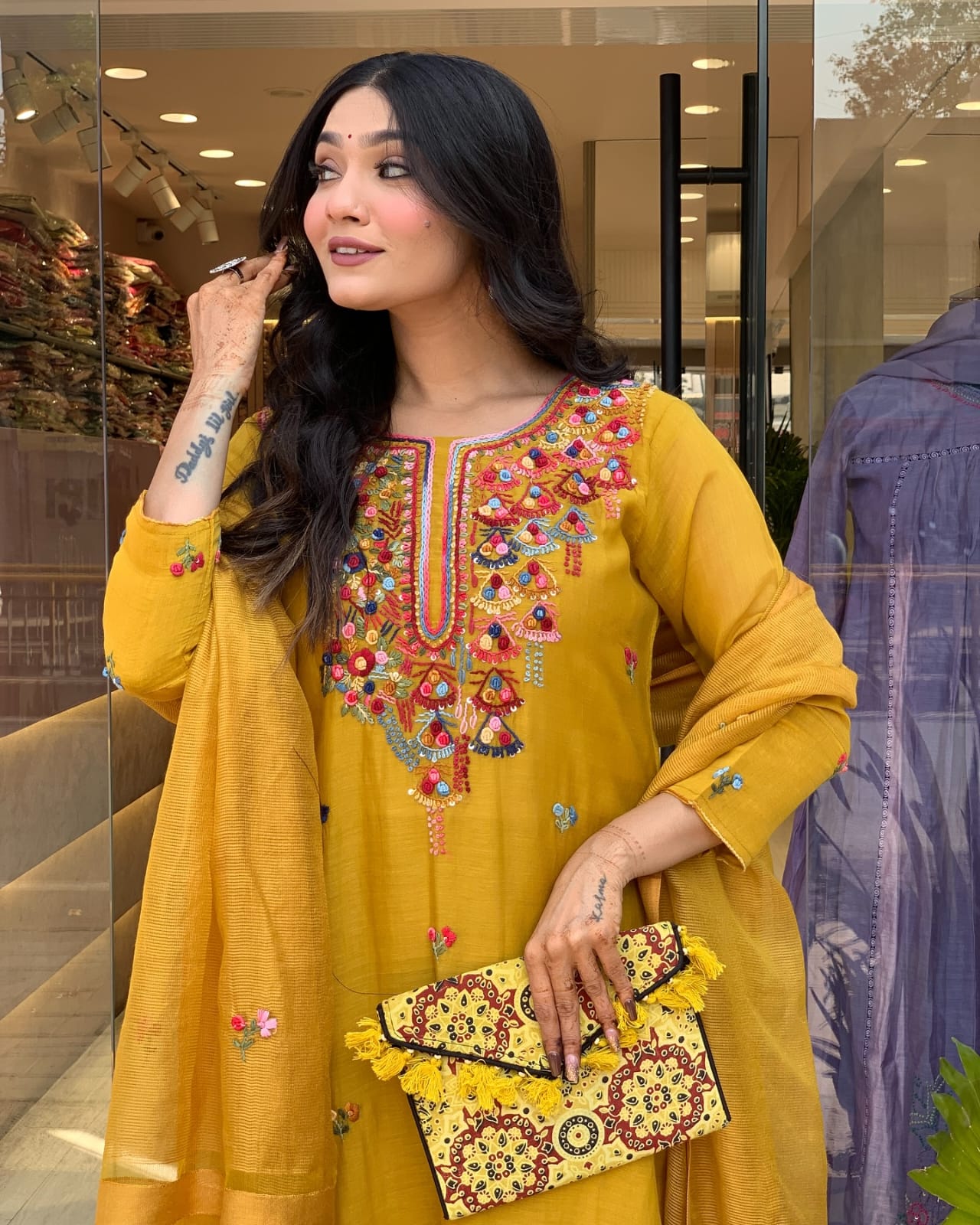 Yellow Simple Elegant Suit