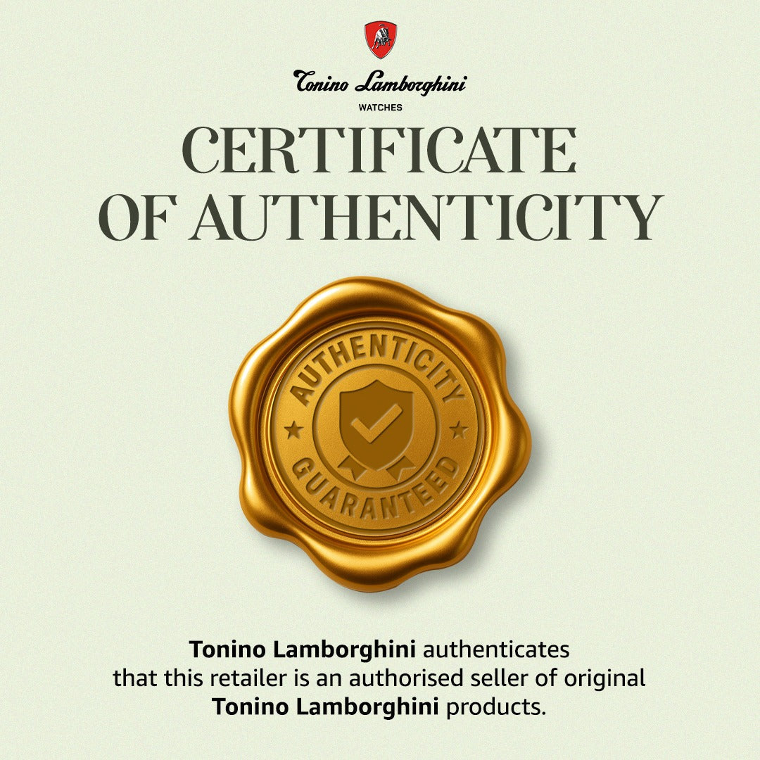 Tonino Lamborghini Spyder Quartz Black Dial Analog Watch For Gents - TL9XB-SS