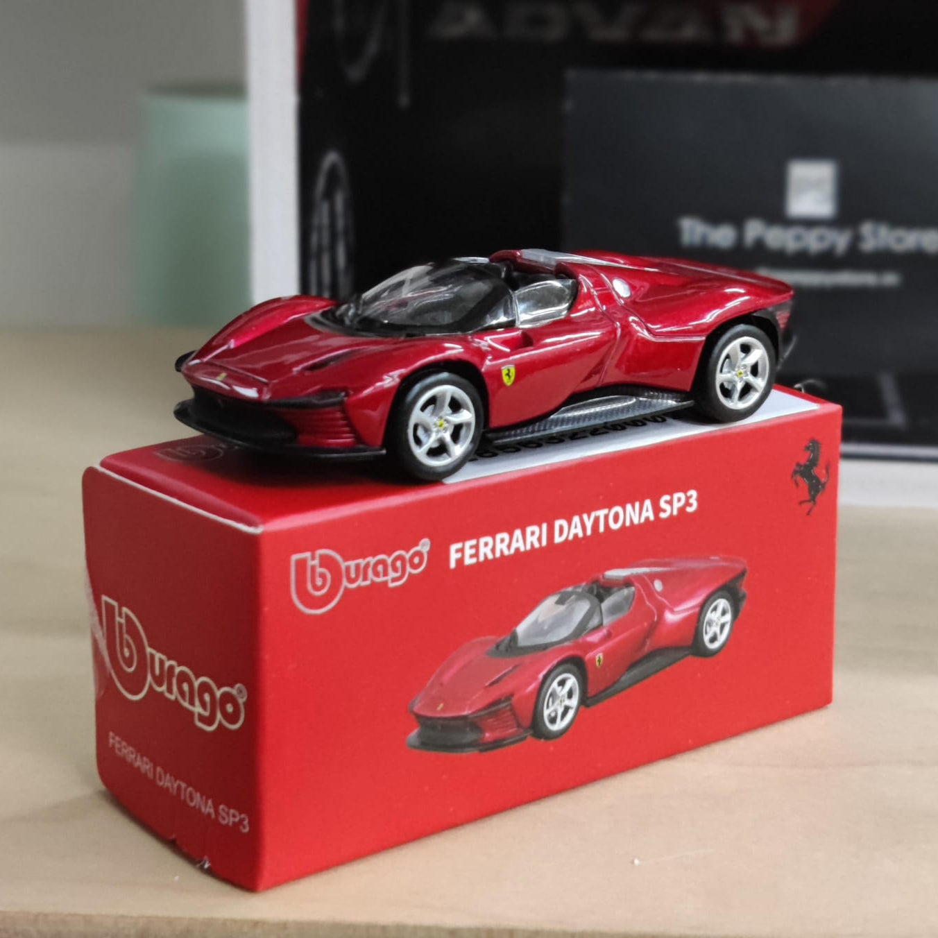 Official Bburago Ferrari Daytona SP3 - 1 : 64 Diecast Scale Model