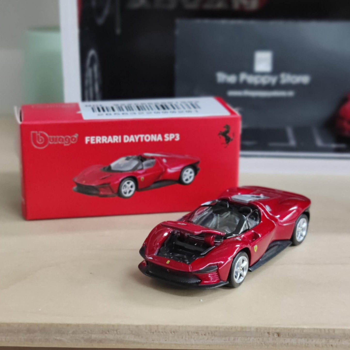 Official Bburago Ferrari Daytona SP3 - 1 : 64 Diecast Scale Model