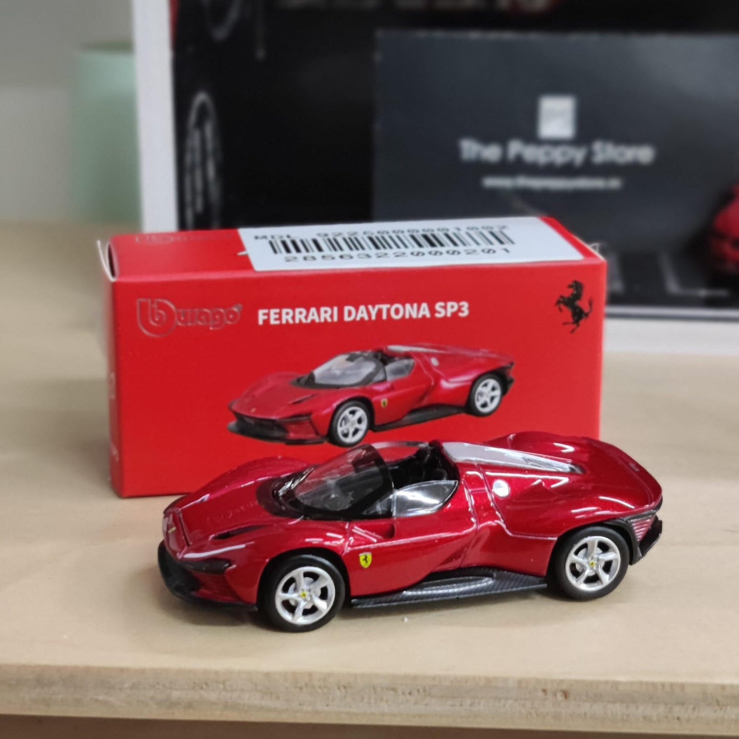 Official Bburago Ferrari Daytona SP3 - 1 : 64 Diecast Scale Model