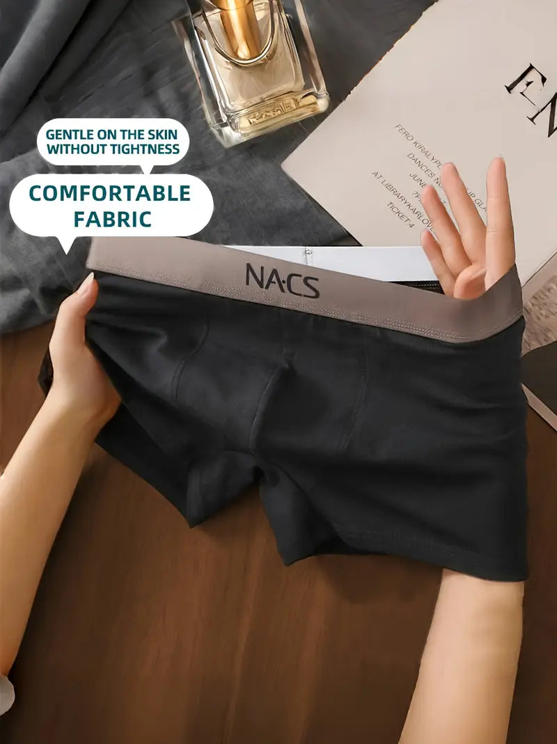 4‑Pack Men's Cotton Boxer Briefs – Breathable, Stylish & Durable