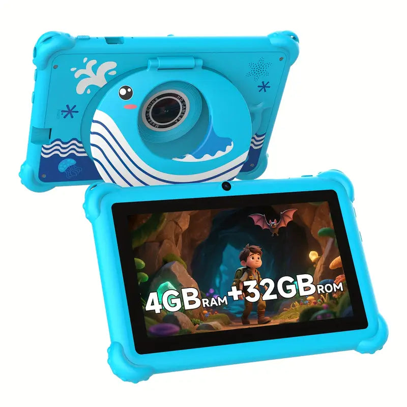 7-Inch Android Tablet with Multi-Color ABS Case, Dual Camera, WiFi, Stereo Speakers