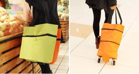 2-in-1 Shopping Bag Folding