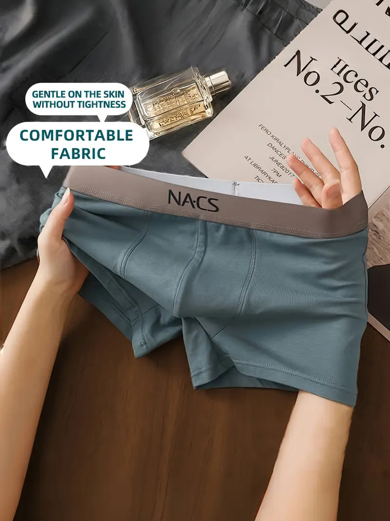 4‑Pack Men's Cotton Boxer Briefs – Breathable, Stylish & Durable
