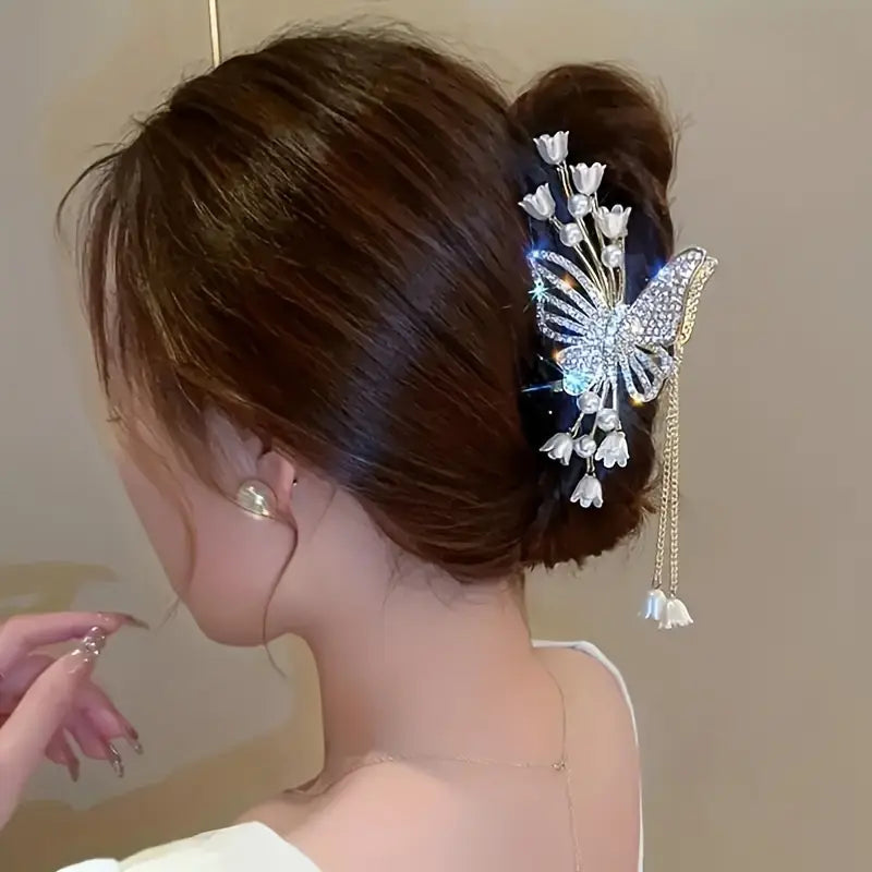 3pc Large Claw Hair Clip – Ancient Chinese Style Ponytail Holder
