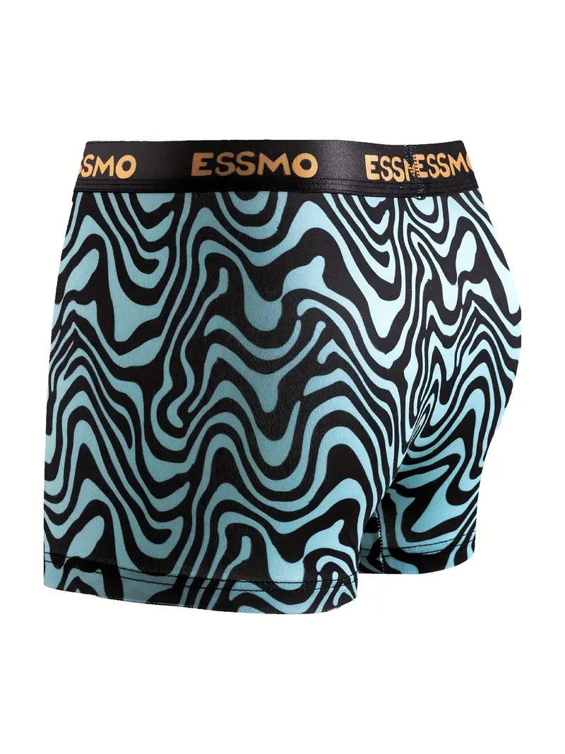 Geometric-Pattern 5-Pack Youth Boxer Briefs