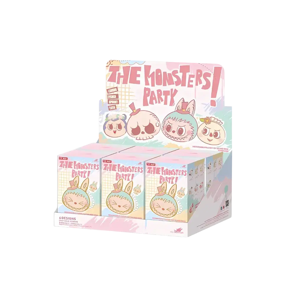 Labubu The Monsters Party Series Reversible Plush Doll Sealed Case (6 Blind Box)