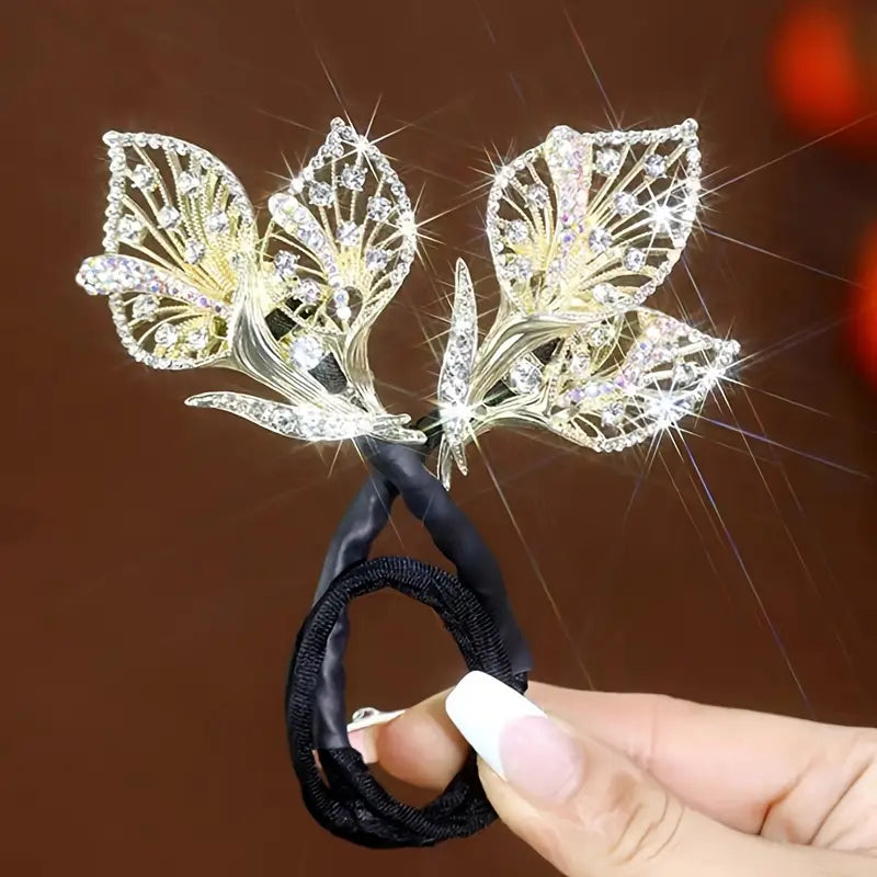3pc Retro Calla Lily Flying Leaf Hair Accessory