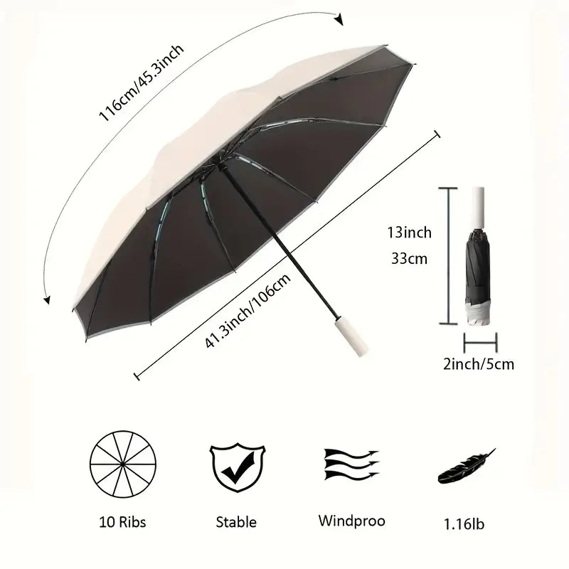 Premium Reverse Auto Umbrella with Double Skeleton & Night Reflector