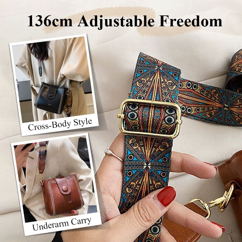 🎁LAST DAY SALE👜Vintage Fashion Bag with Adjustable Wider Shoulder Strap