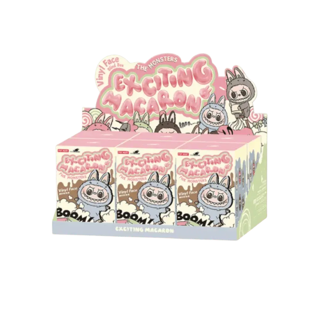 Pop Mart Labubu The Monsters Tasty Macarons Vinyl Face Sealed Case (6 Blind Boxes)